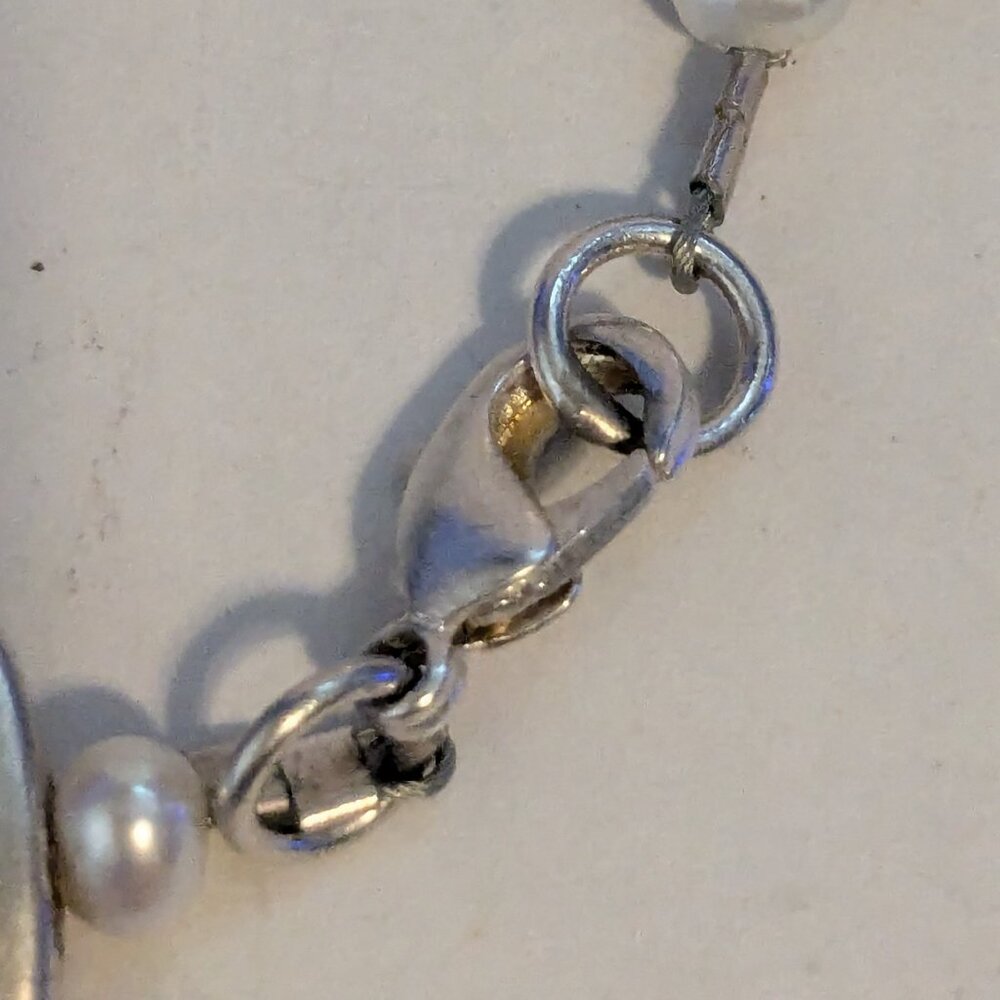 Geometric Square Oval Rectangle Silver Tone Genui… - image 5